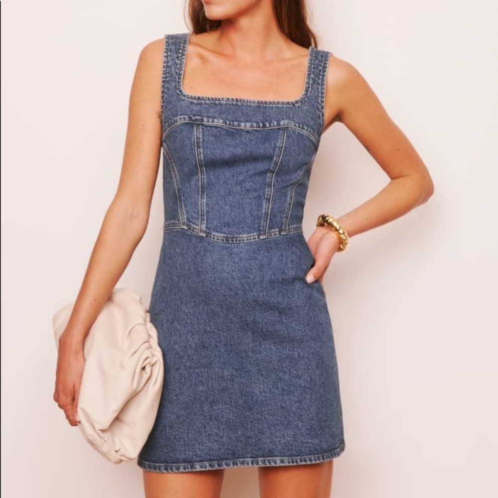 Reformation Davies Bustier Mini Dress